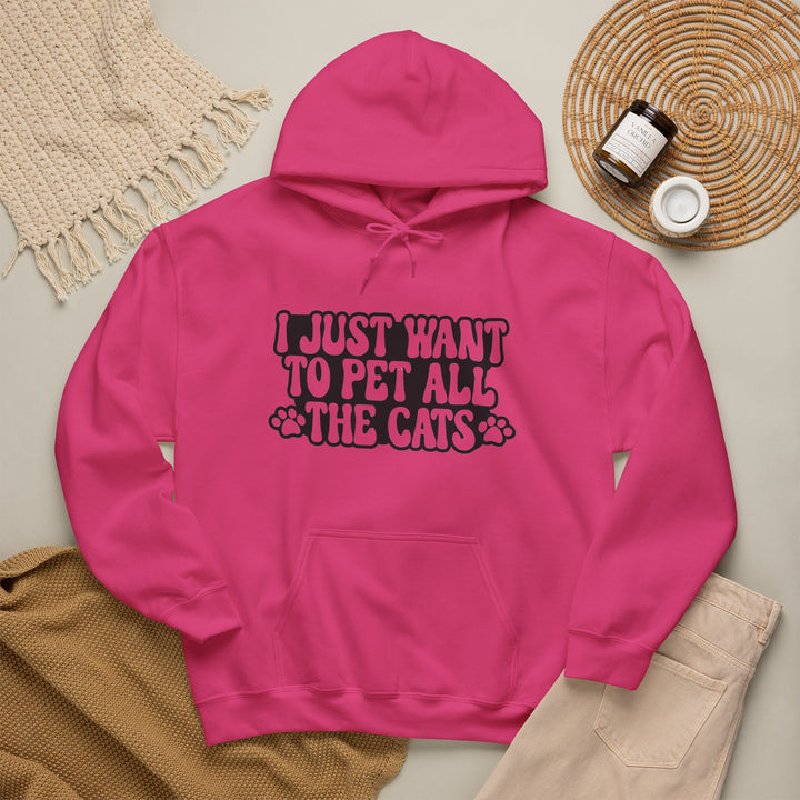 Pet All The Cats Hooded Sweatshirt