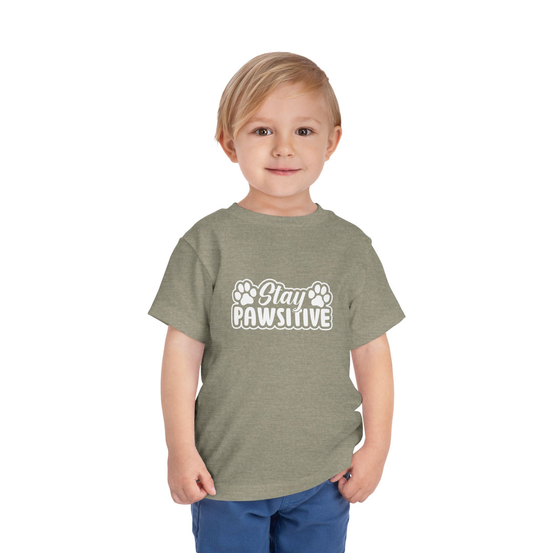 Stay Pawsitive Toddler Tee
