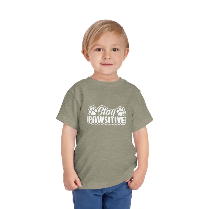 Stay Pawsitive Toddler Tee