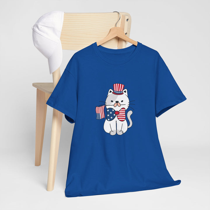 Patriotic Cat Cotton Tee