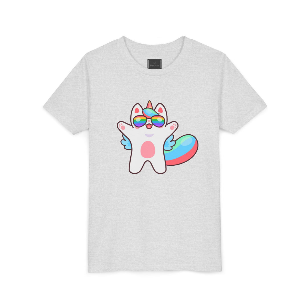 Caticorn Party Time Youth Short Sleeve Tee