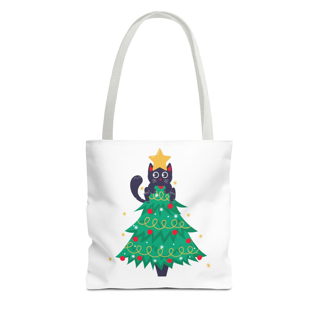 Cat Christmas Tree Tote Bag