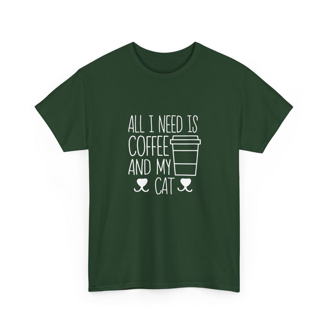 Coffee and My Cat Cotton Tee