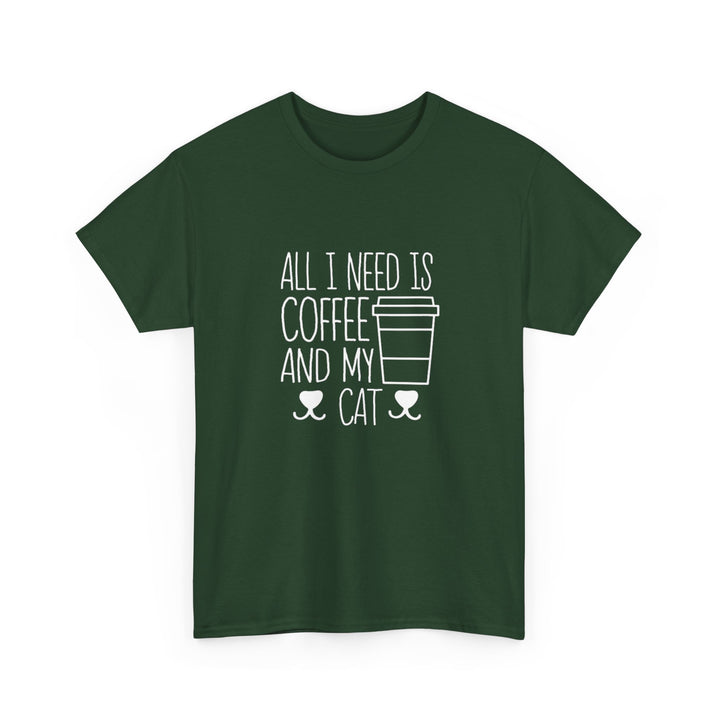 Coffee and My Cat Cotton Tee
