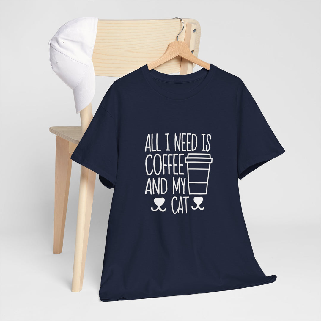 Coffee and My Cat Cotton Tee