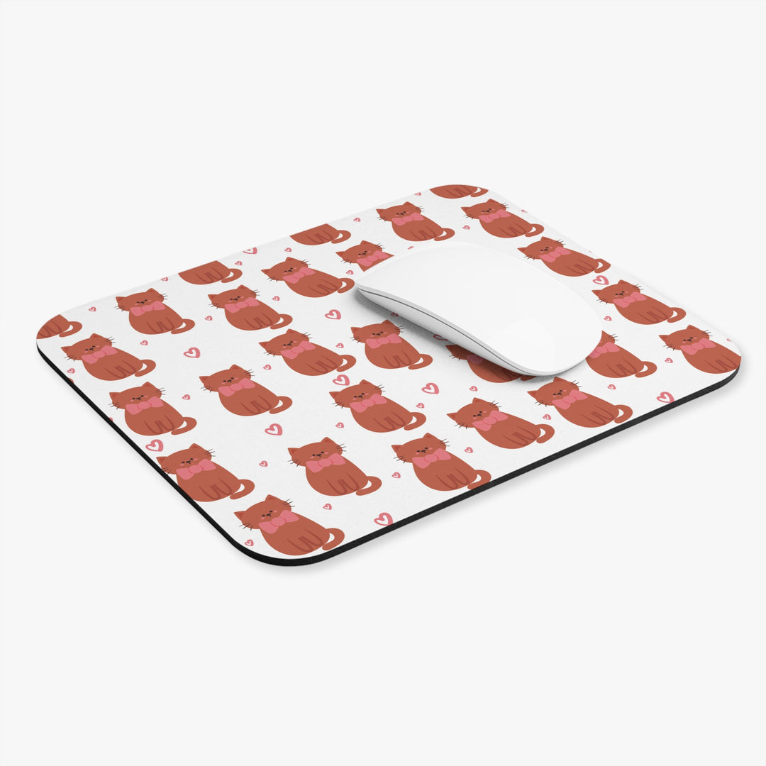 Bow Tie Cat Mouse Pad
