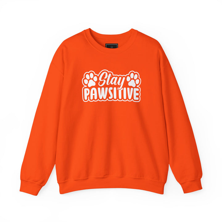 Stay Pawsitive Unisex Crewneck Sweatshirt