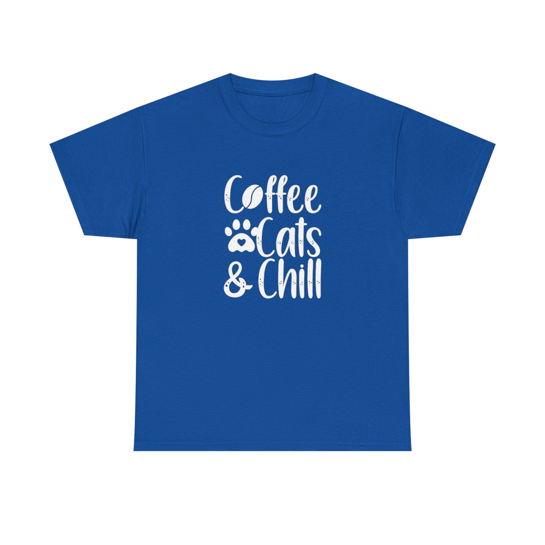 Coffee Cats and Chill Cotton Tee