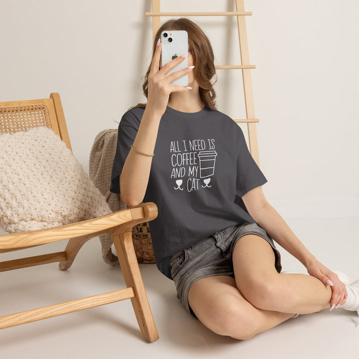 Coffee and My Cat Cotton Tee