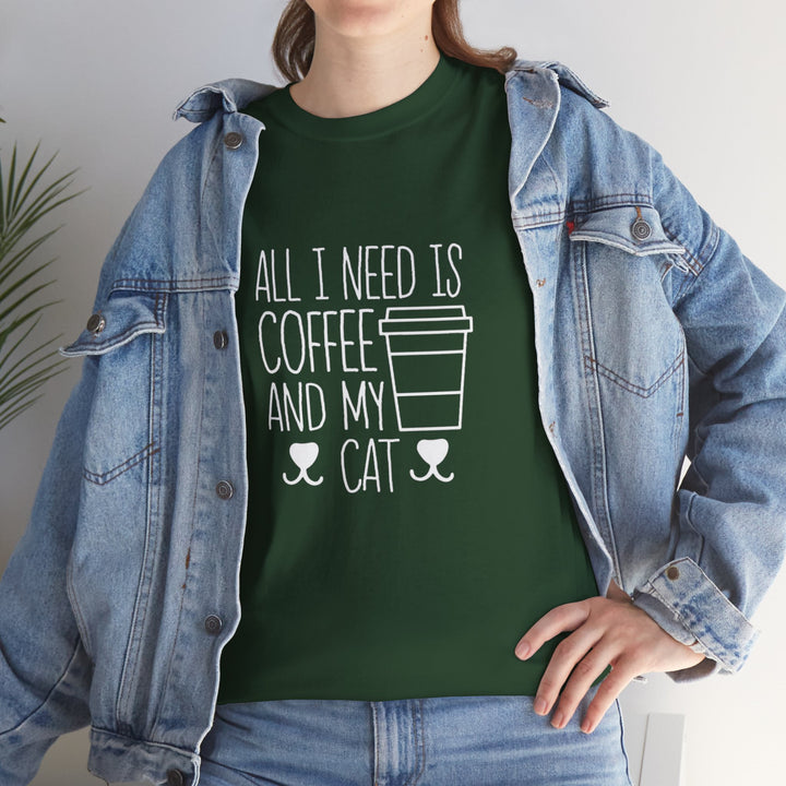 Coffee and My Cat Cotton Tee