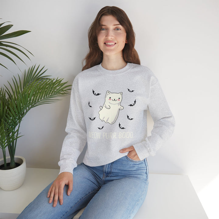 Meow. Purr. Boo. Unisex Crewneck Sweatshirt