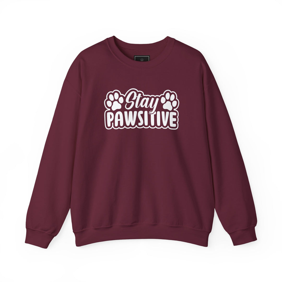Stay Pawsitive Unisex Crewneck Sweatshirt