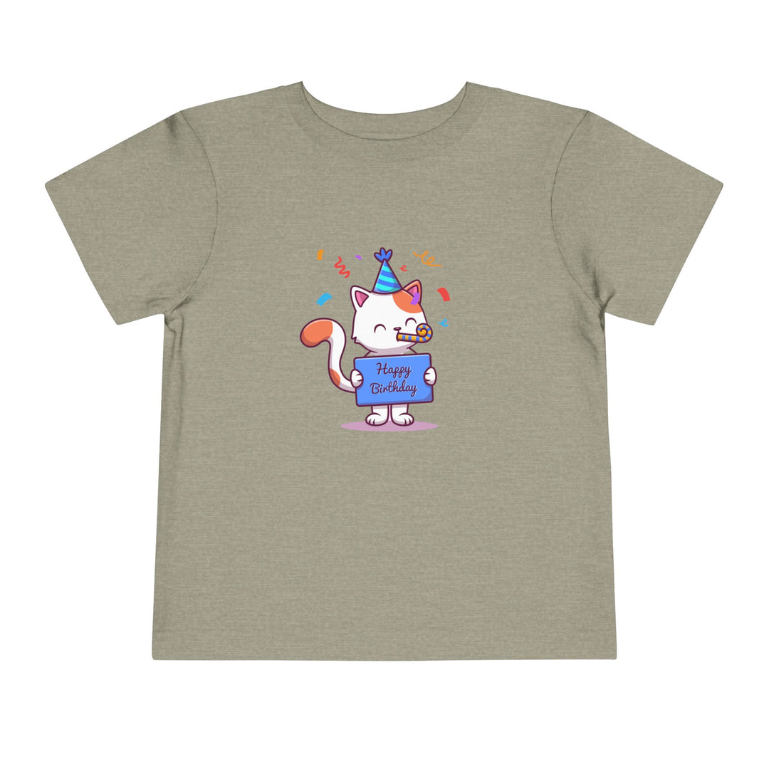 Birthday Celebration Cat Toddler Tee