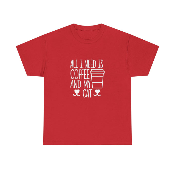 Coffee and My Cat Cotton Tee