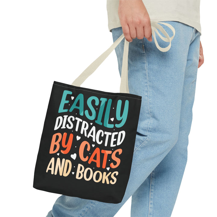 Cats and Books Tote Bag