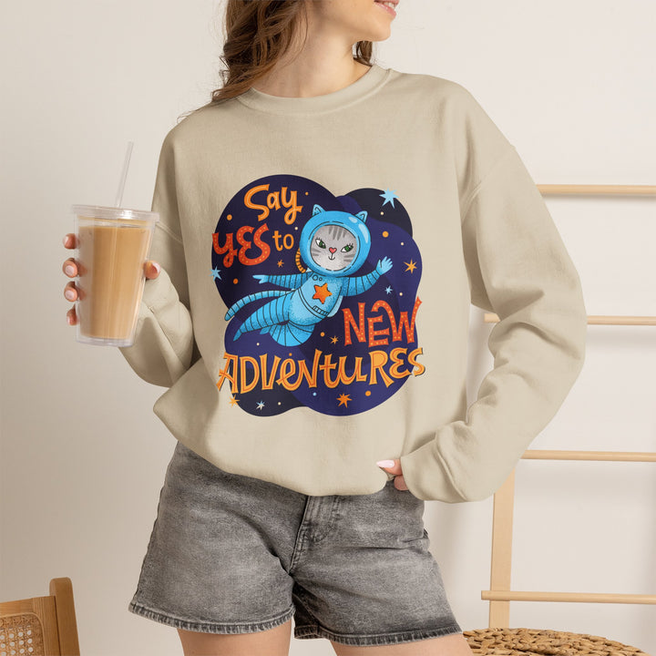 Adventure Kitty Crewneck Sweatshirt