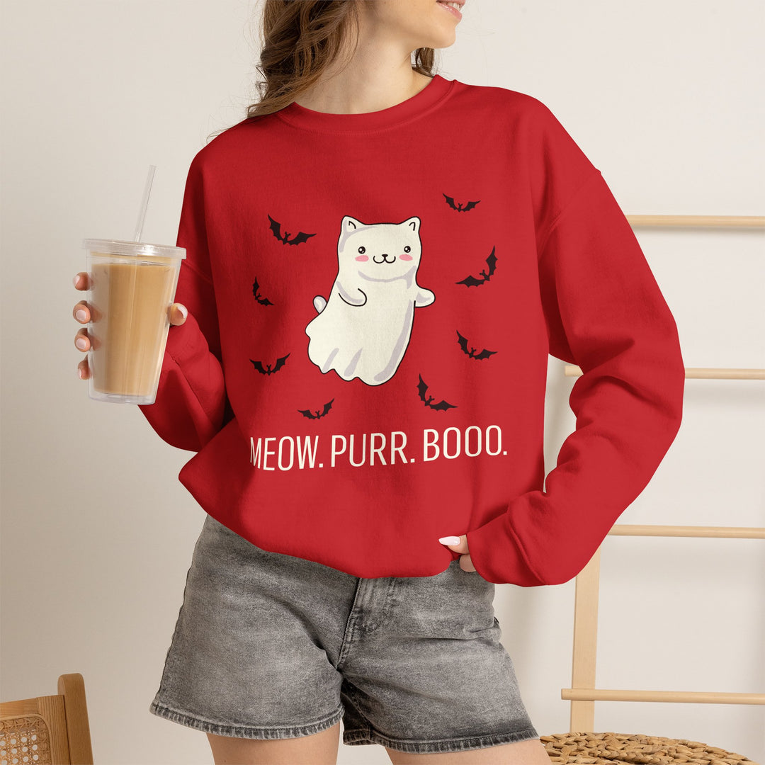 Meow. Purr. Boo. Unisex Crewneck Sweatshirt