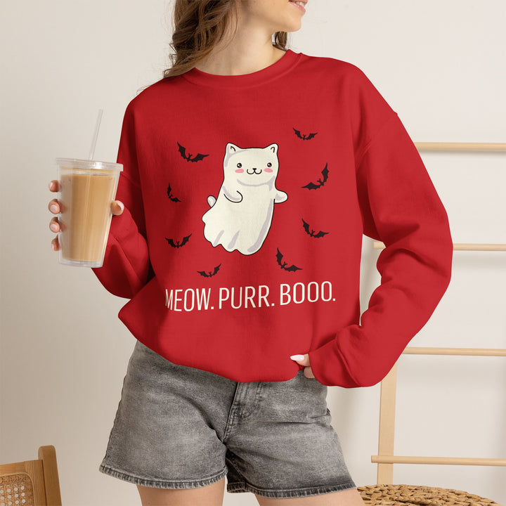 Meow. Purr. Boo. Unisex Crewneck Sweatshirt