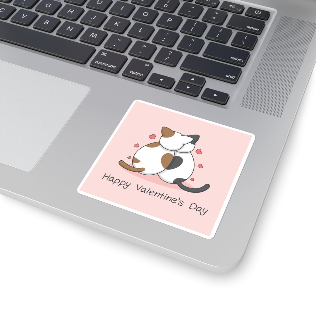Cats in Love Square Sticker