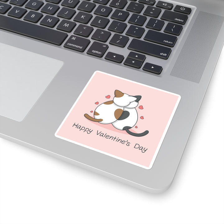 Cats in Love Square Sticker