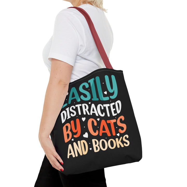 Cats and Books Tote Bag