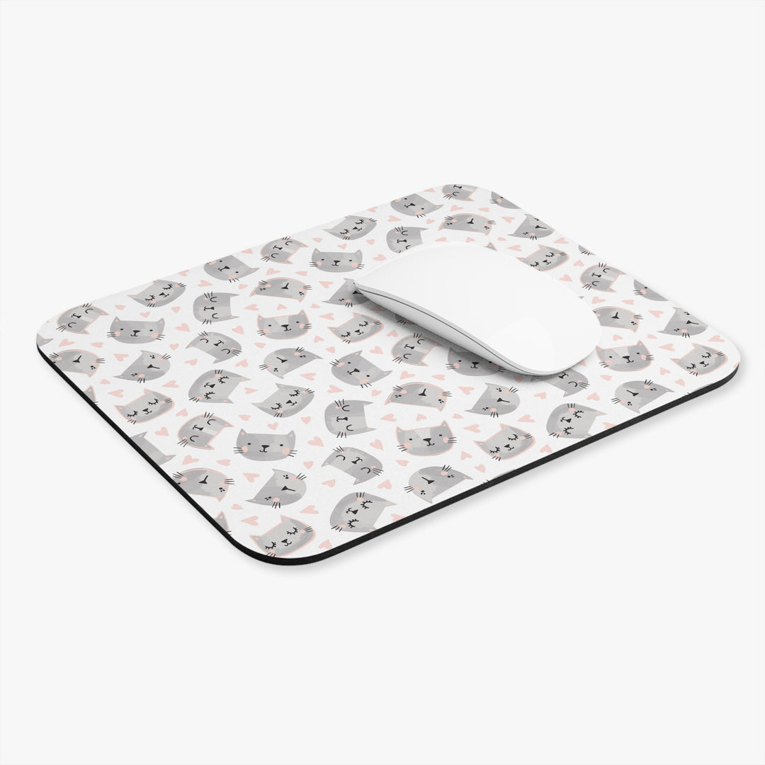 Sweet Gray Kitty Mouse Pad