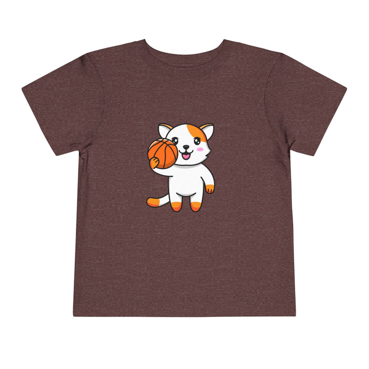 Basketball Cat Toddler Tee