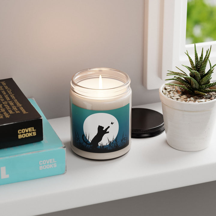 Moonlight Kitty Scented Soy Candle, 9oz