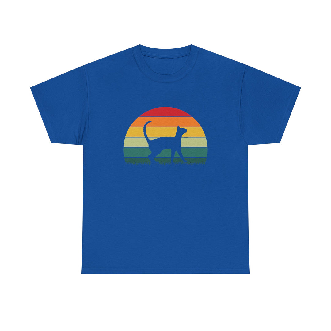 Sunset Cat Cotton Tee