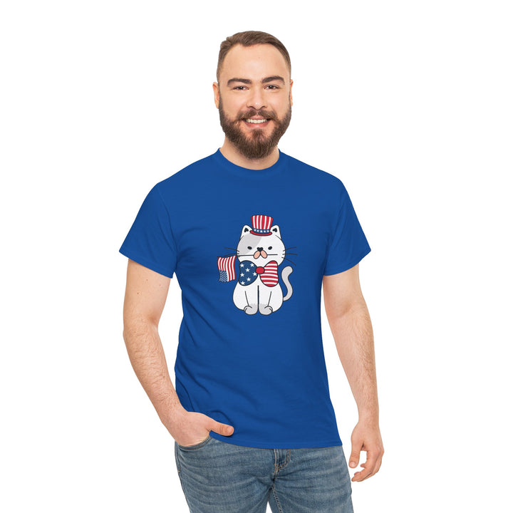 Patriotic Cat Cotton Tee