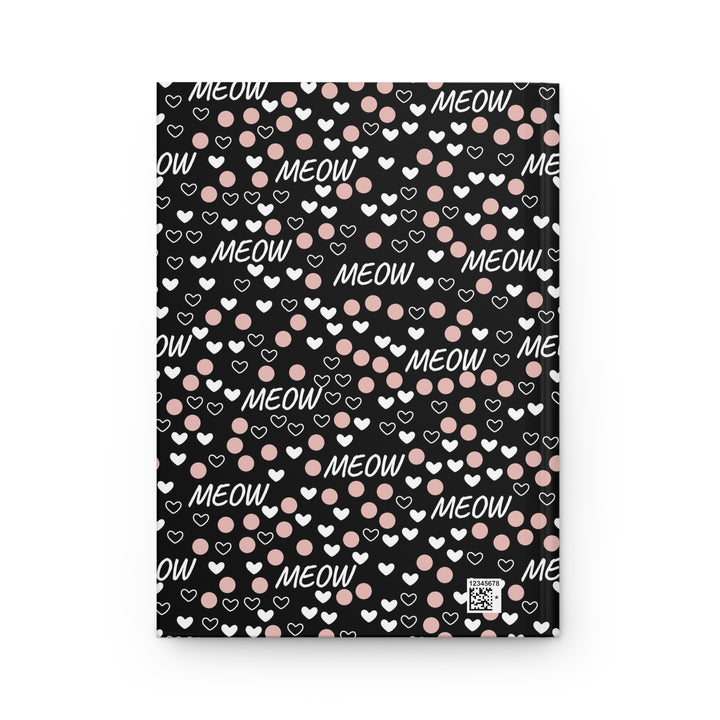Meow and Hearts Hardcover Journal
