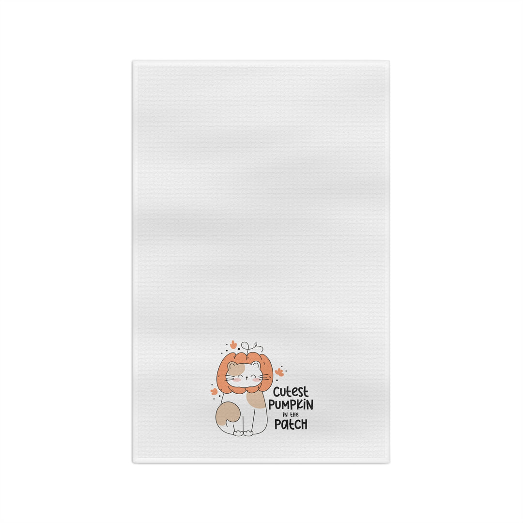 Cutest Pumpkin Cat In the Patch Tea Towel