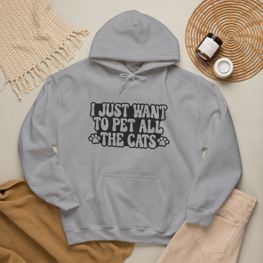 Pet All The Cats Hooded Sweatshirt