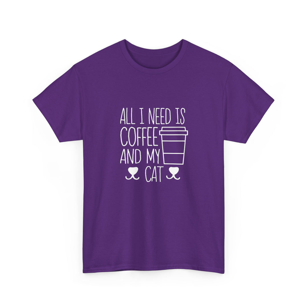 Coffee and My Cat Cotton Tee