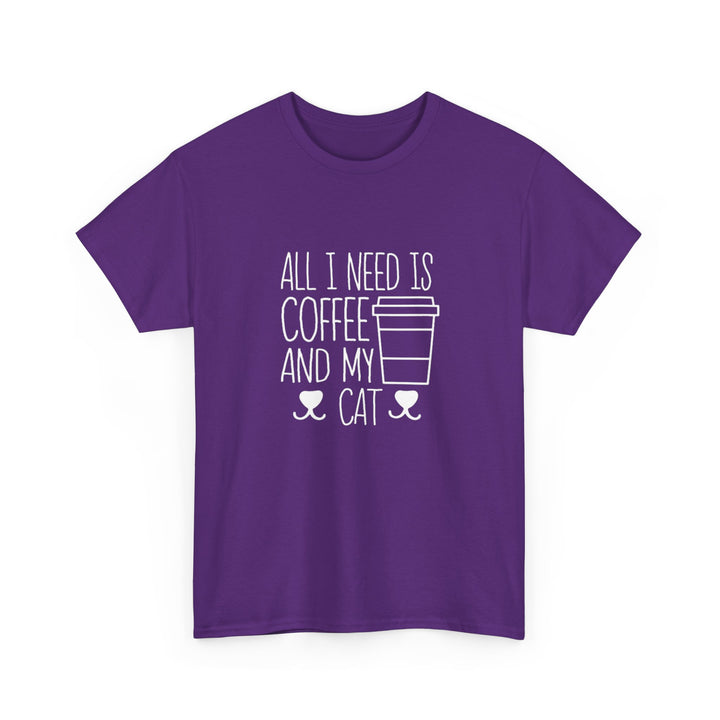 Coffee and My Cat Cotton Tee