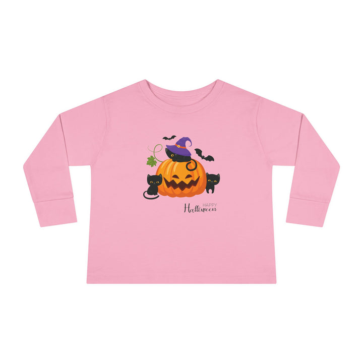 Meow-l-o-Ween Toddler Long Sleeve Tee