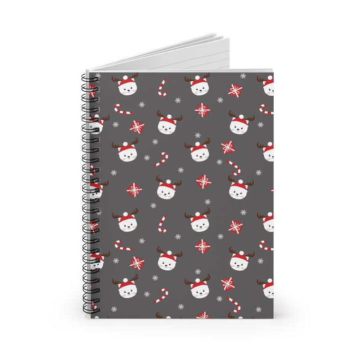 Reindeer Cat Spiral Notebook