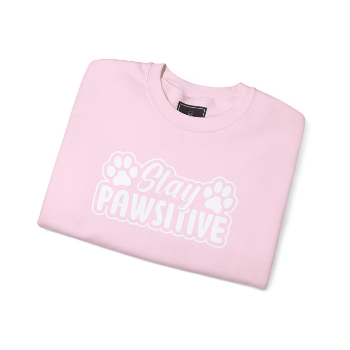 Stay Pawsitive Unisex Crewneck Sweatshirt