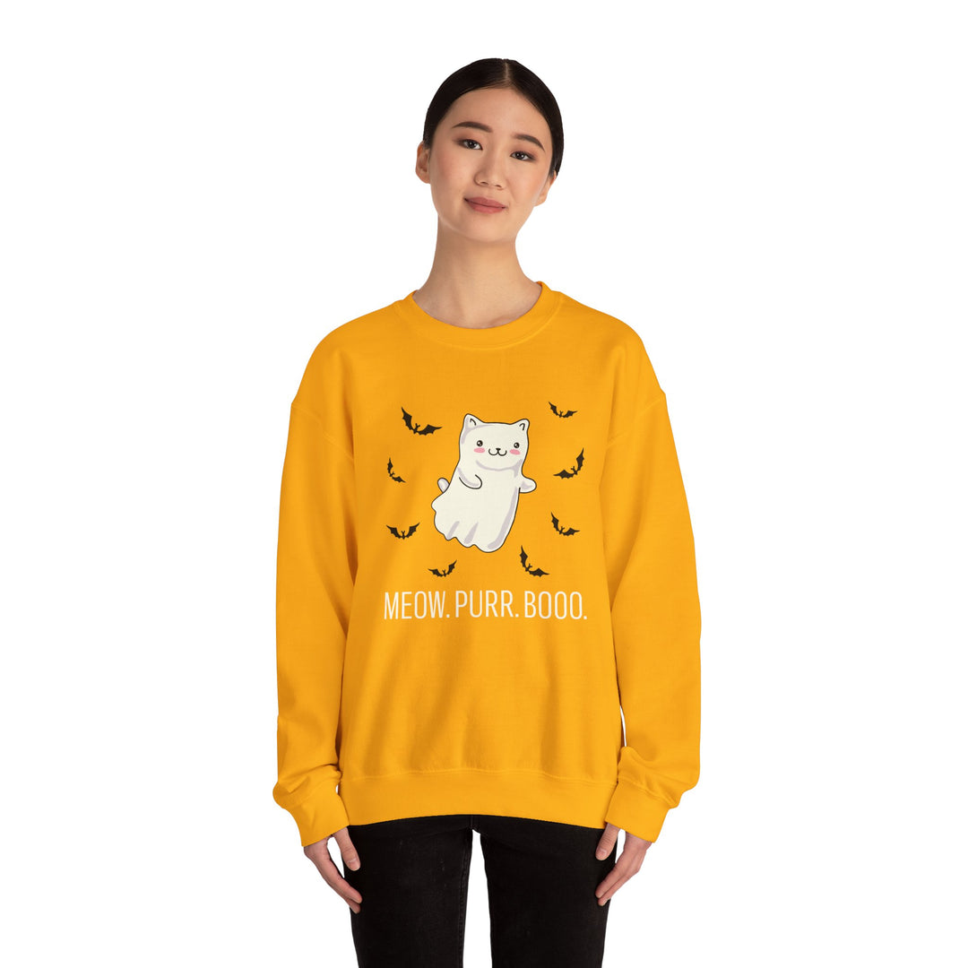 Meow. Purr. Boo. Unisex Crewneck Sweatshirt