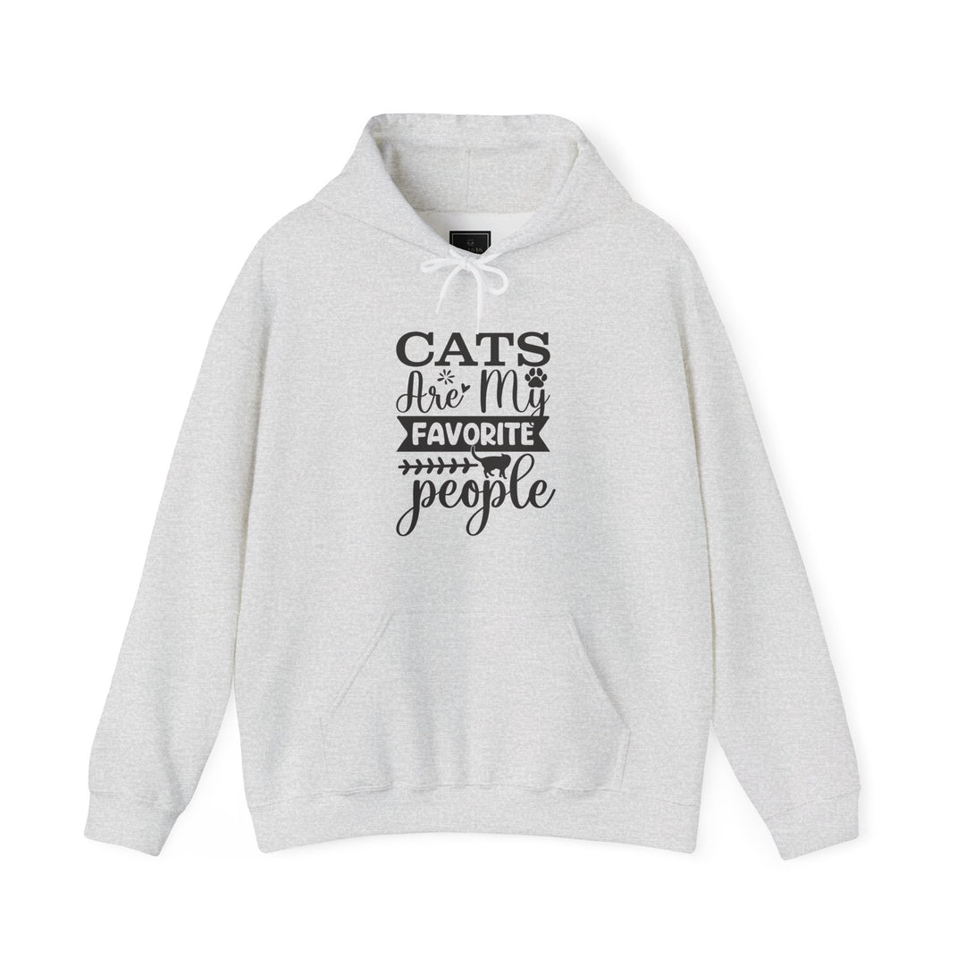 Cats Are My Favorite People Hooded Sweatshirt