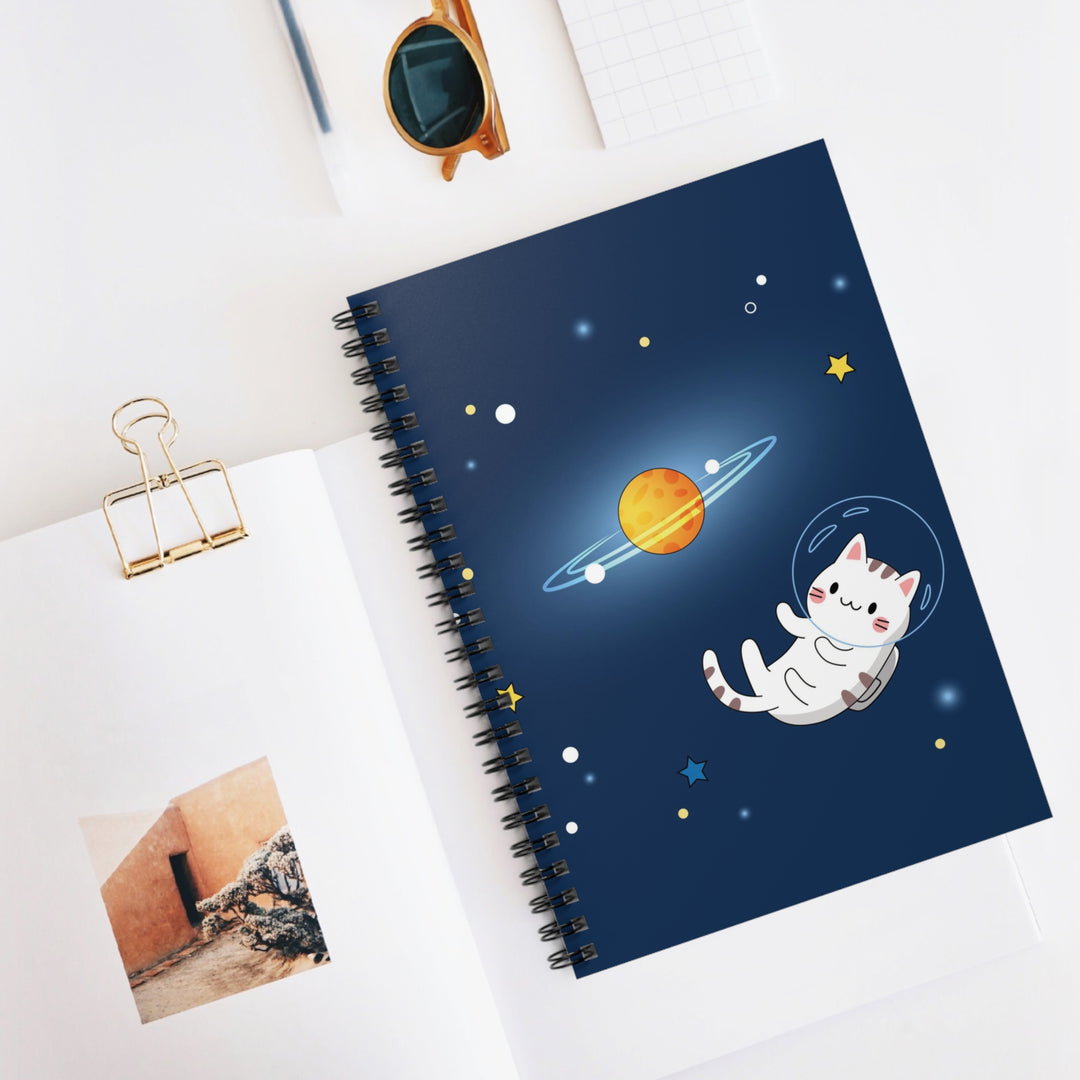 Cat in Space Spiral Notebook