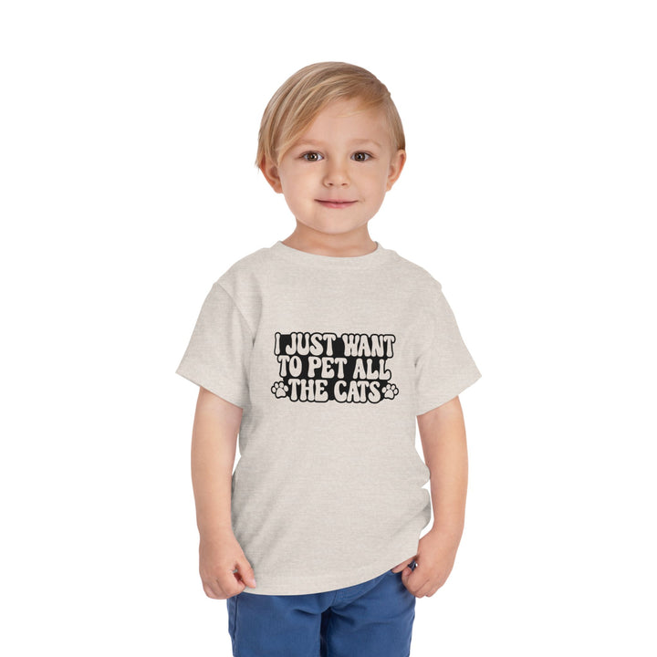 Pet All The Cats Toddler Tee