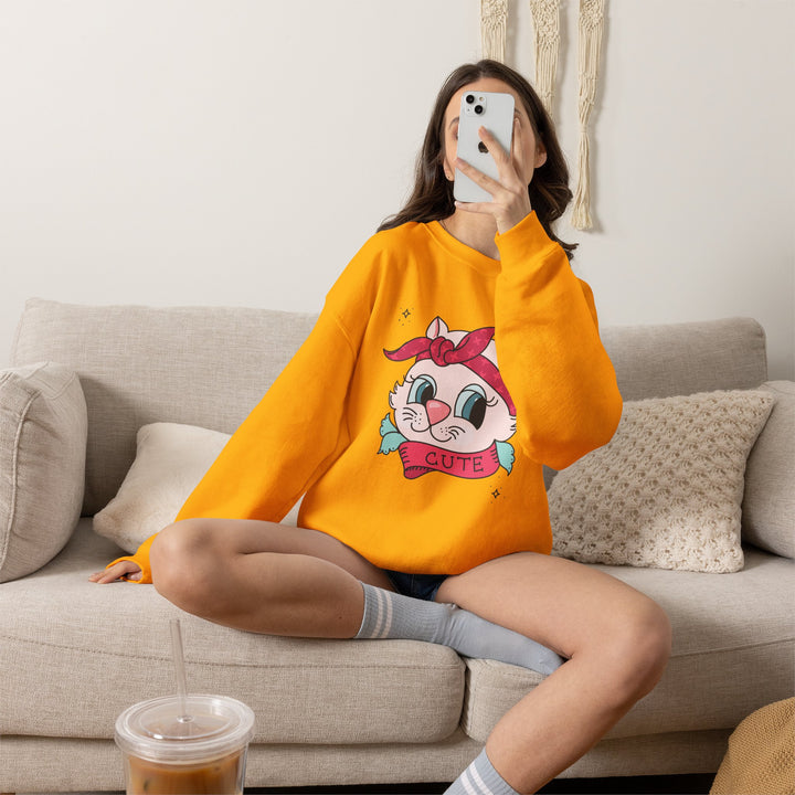 Tattoo Cat Crewneck Sweatshirt