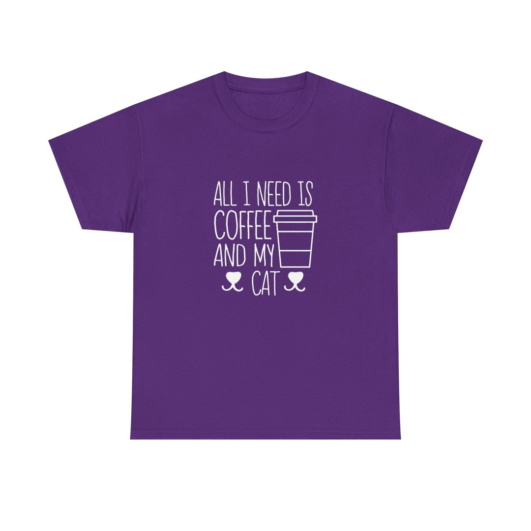 Coffee and My Cat Cotton Tee