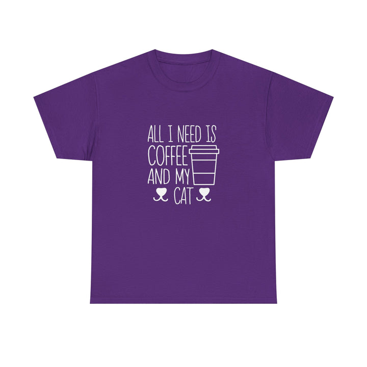 Coffee and My Cat Cotton Tee