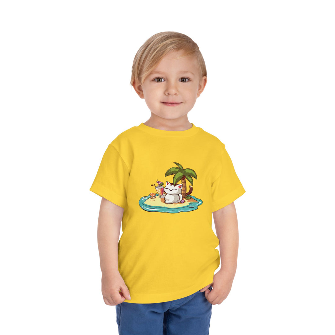 Tropical Cat Toddler Tee