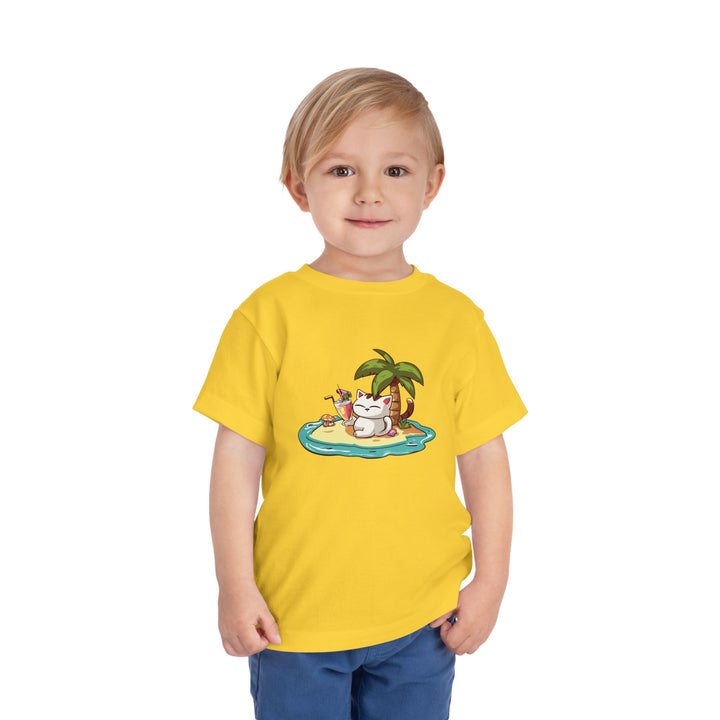 Tropical Cat Toddler Tee
