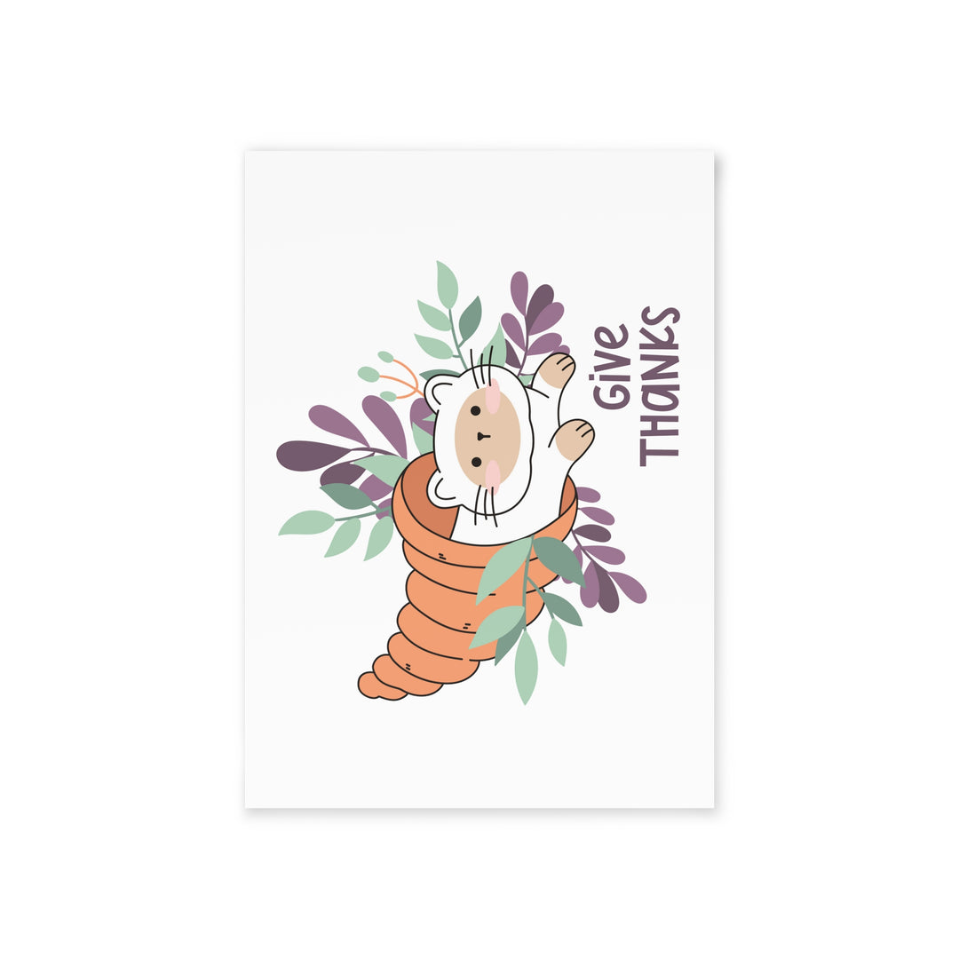 Cornucopia Kitty Greeting Card