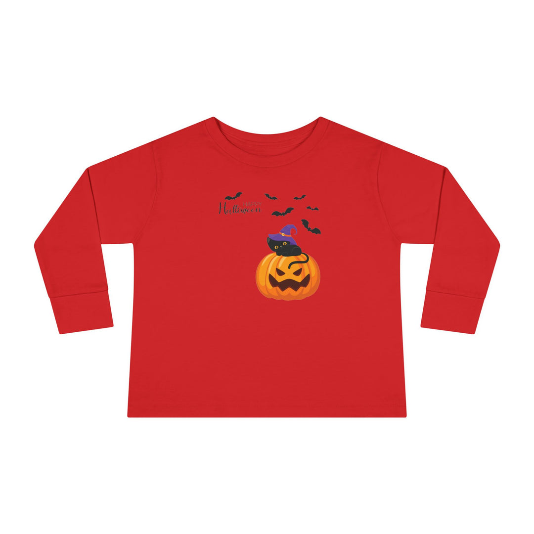 Cat-O-Lantern Toddler Long Sleeve Tee