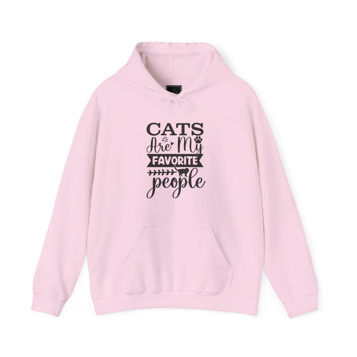 Cats Are My Favorite People Hooded Sweatshirt
